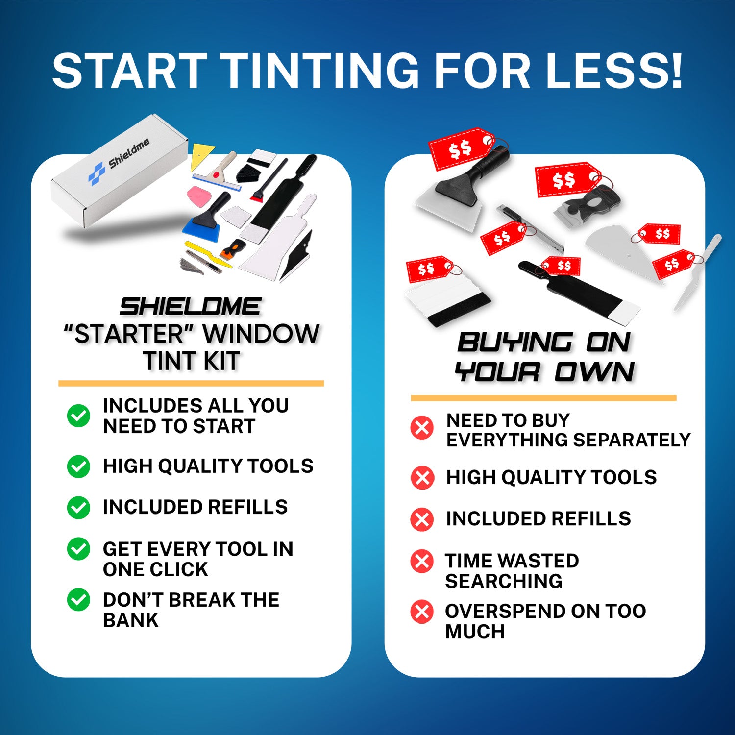 Essential Window Tint Starter Kit - Tools Needed To Start Tinting
