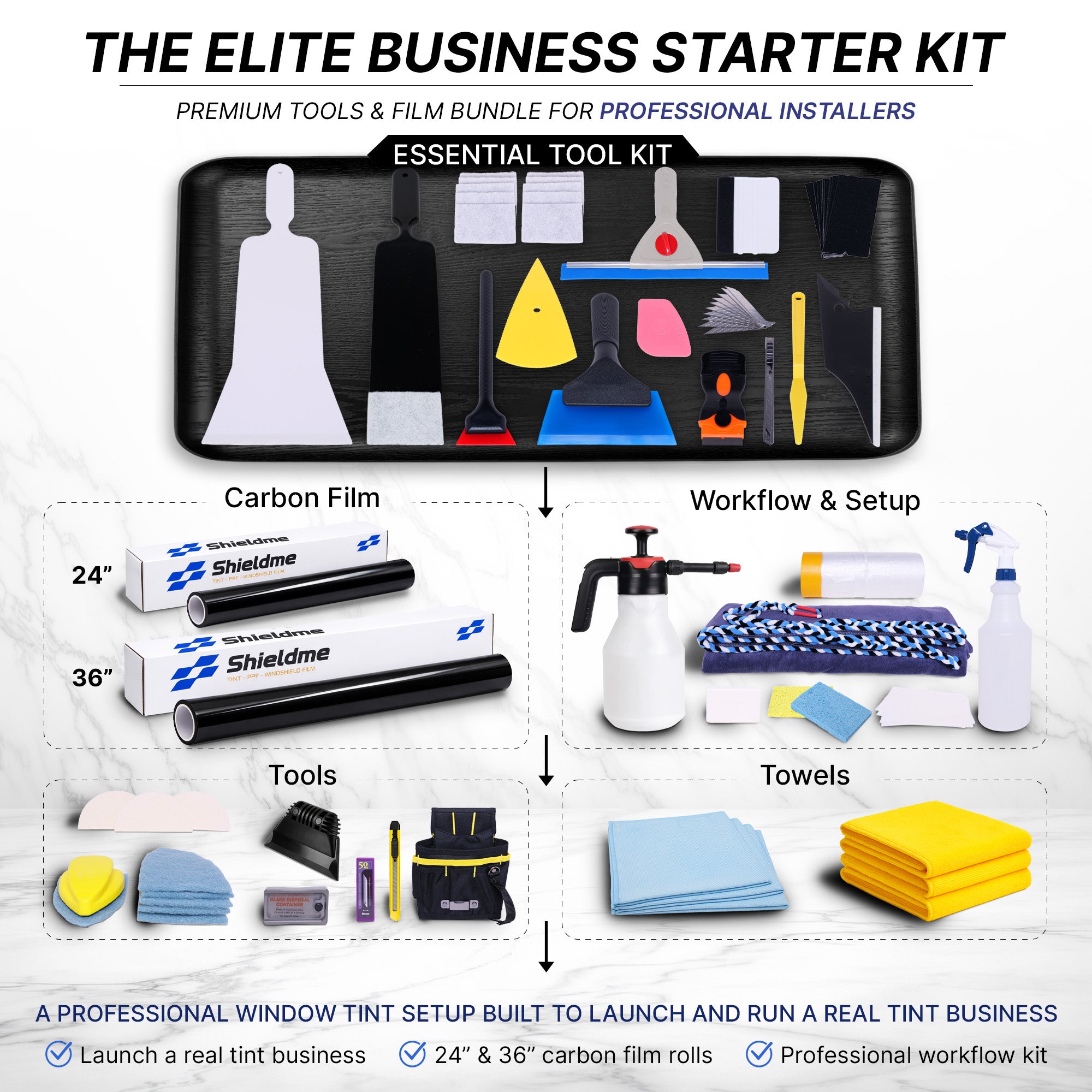 Elite Window Tint Business Starter Kit - Launch Your Tint Shop