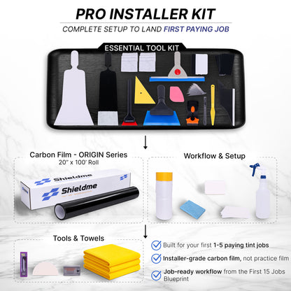 Pro Window Tint Starter Kit With Film - Land Your First 5 Tint Jobs